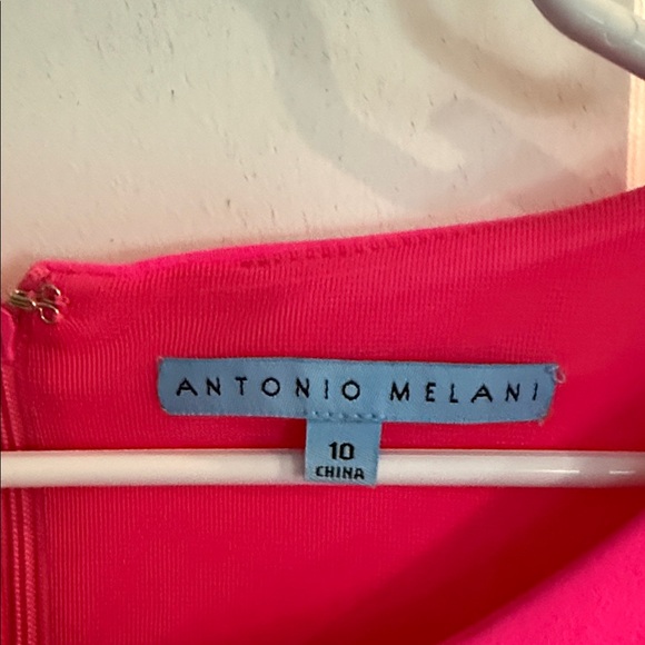 NWT ANTONIO MELANI Vibrant Pink Mini Dress - Picture 2 of 6